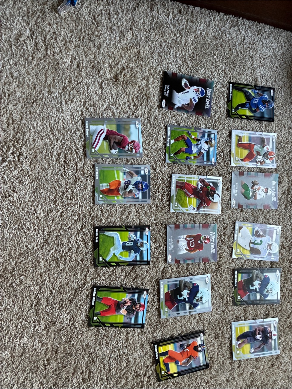 Football Trading Card Collection - Multi-Color Set